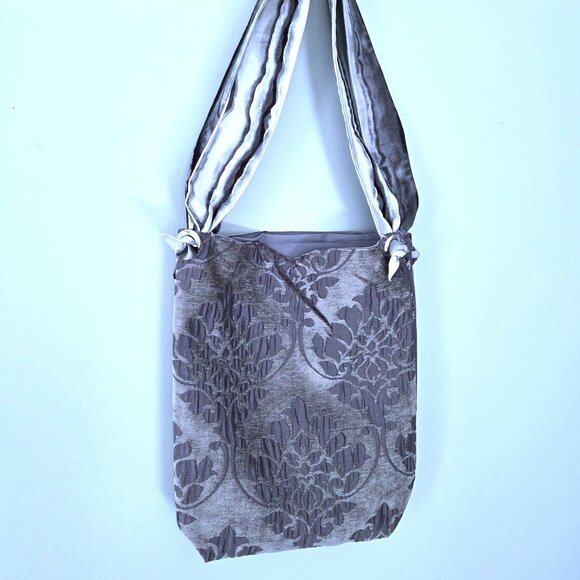 NWT Upcycled Gray Tote Bag - Picture 1 of 3